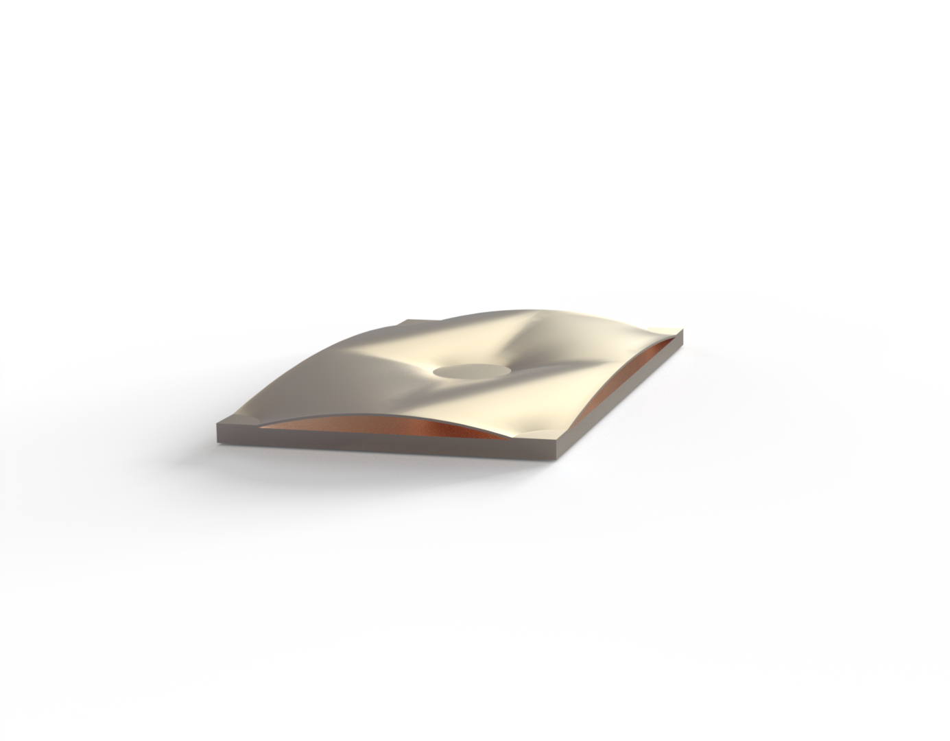 Pillow plates single embossed
